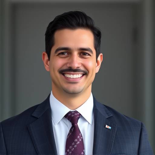 Foto de perfil de Carlos Mendes, vestindo terno e gravata e sorrindo